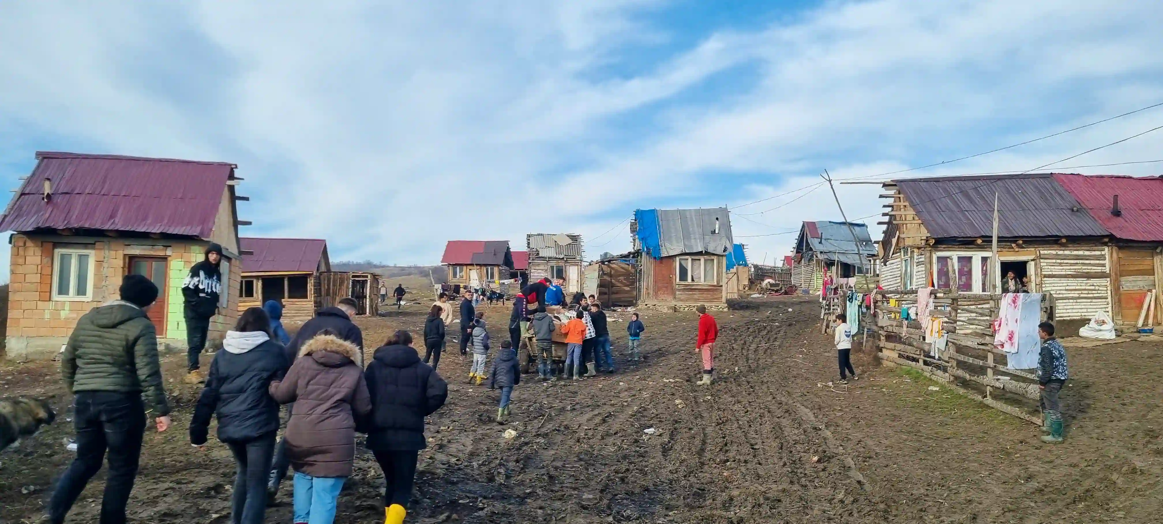 children getting gifts