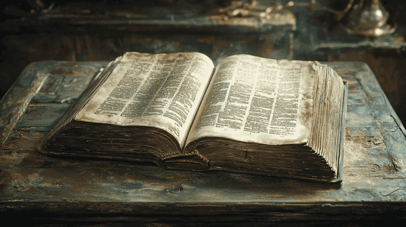 representation of an old bible