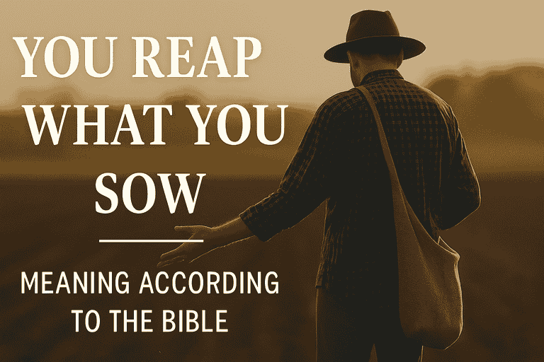 You Reap What You Sow: Meaning, Origin, and Bible Verses