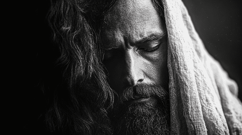 black and white jesus