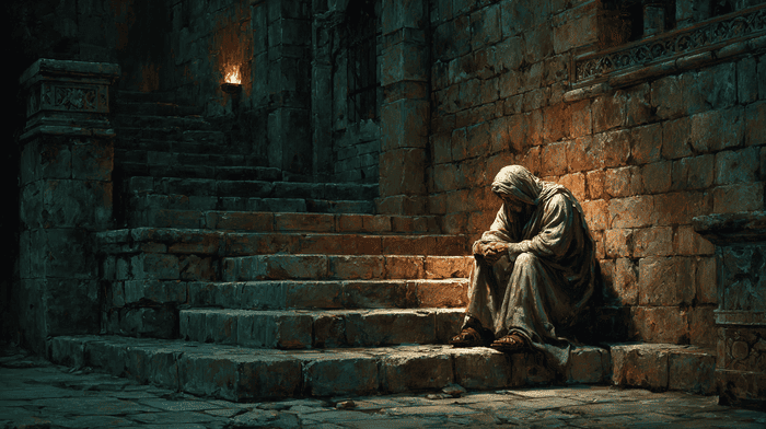 Judas feeling guilty over his actions