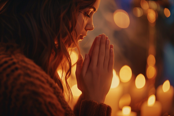 woman praying